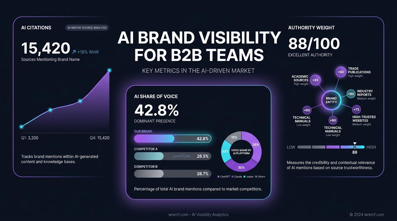 AI Brand Visibility: The Complete B2B Guide to Tracking, Measuring, and Improving How AI Engines Mention Your Brand