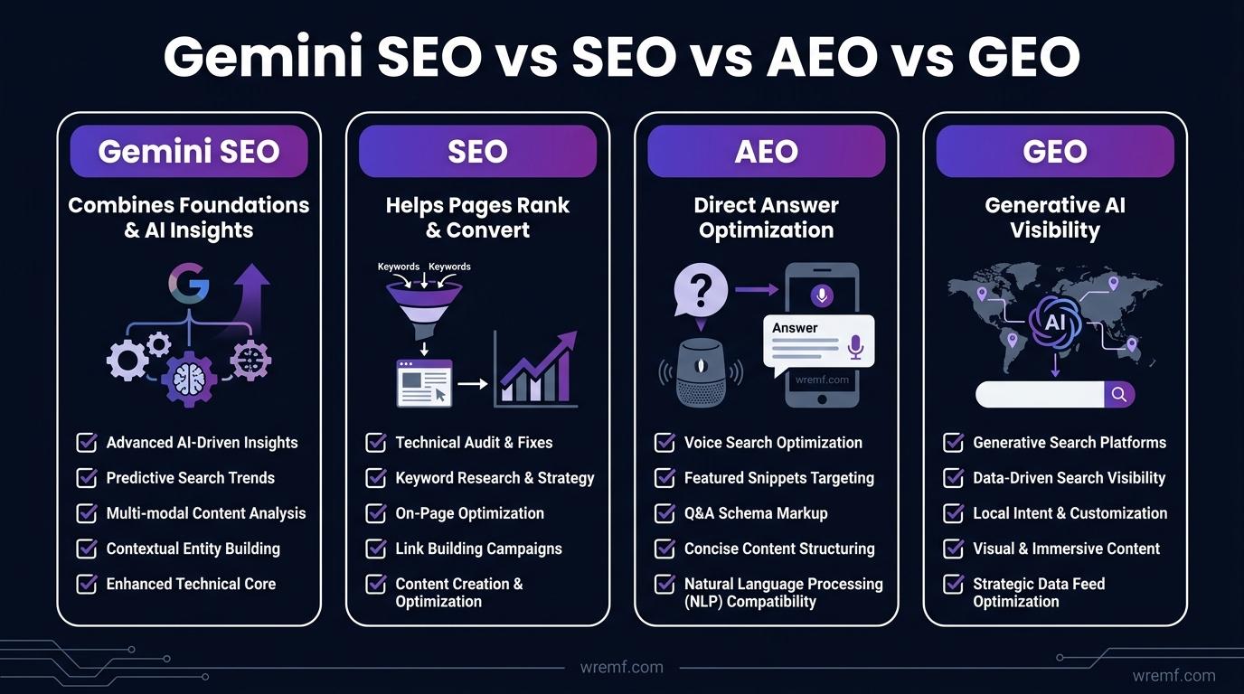 Gemini SEO: The Complete Guide to Google Gemini, AI Overviews, AI Mode, and AI Search Visibility