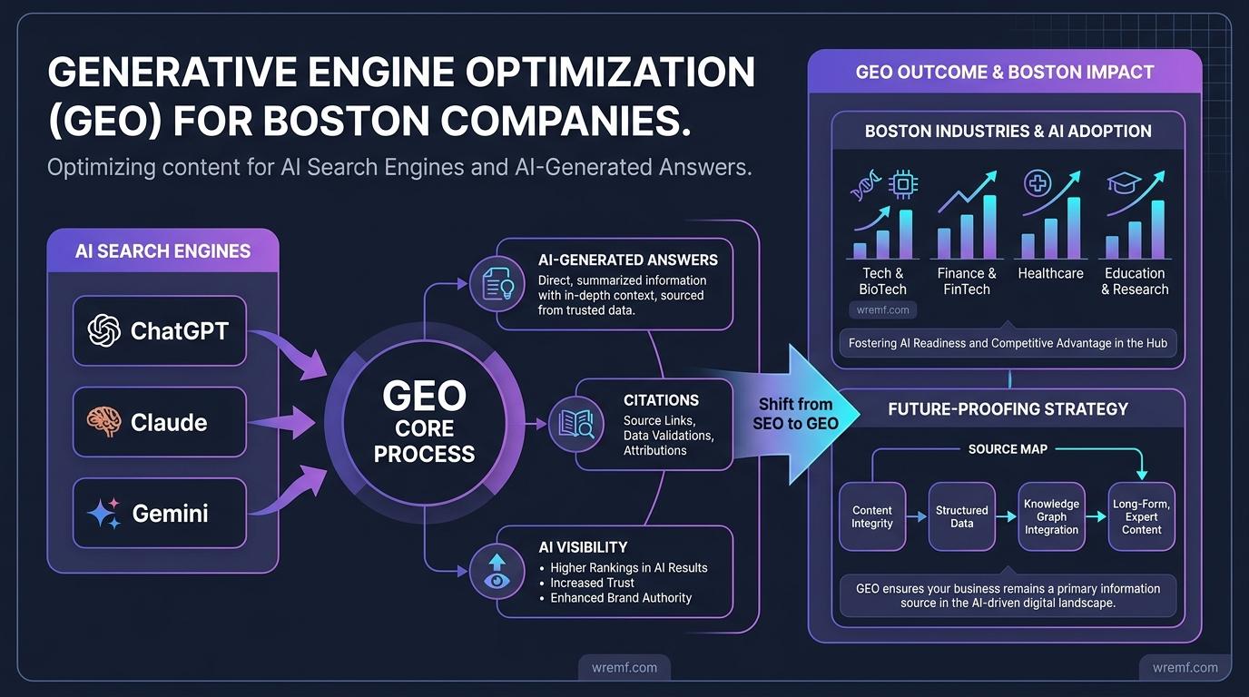 Generative Engine Optimization Agency Boston: Guide to GEO, AEO, AI Search Visibility, and AI SEO Services