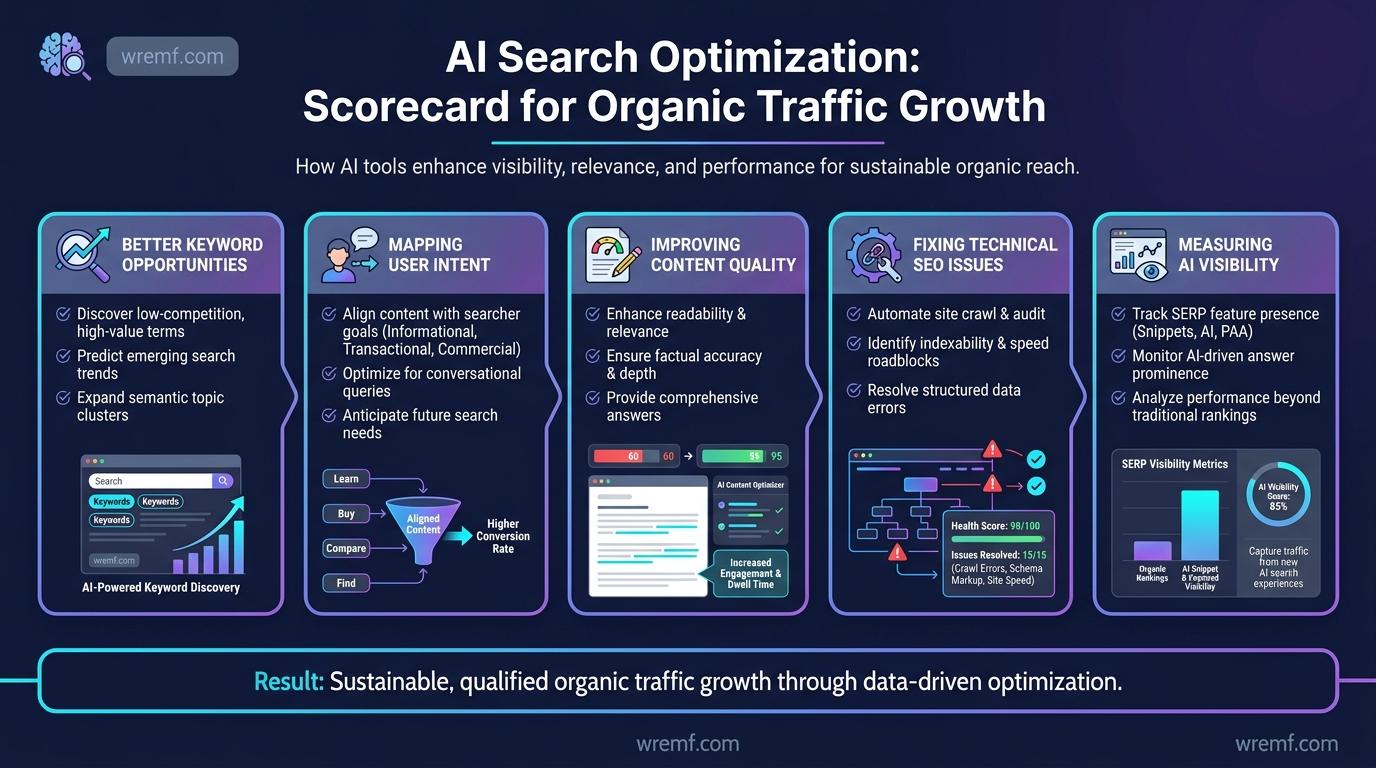 How AI Search Optimization Tools Increase Organic Traffic