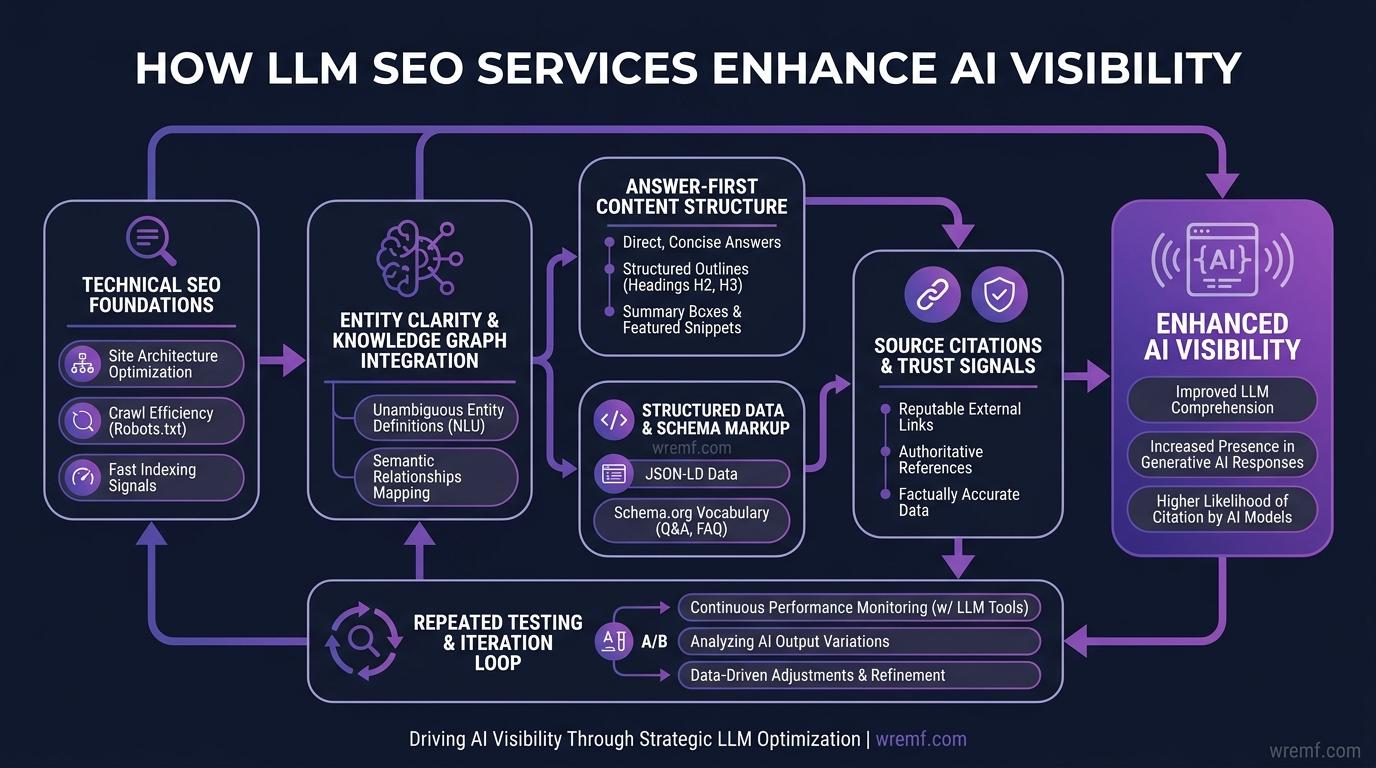 LLM SEO Services: The Complete 2026 Guide to AI Search Visibility, AEO, GEO, and LLM Optimization