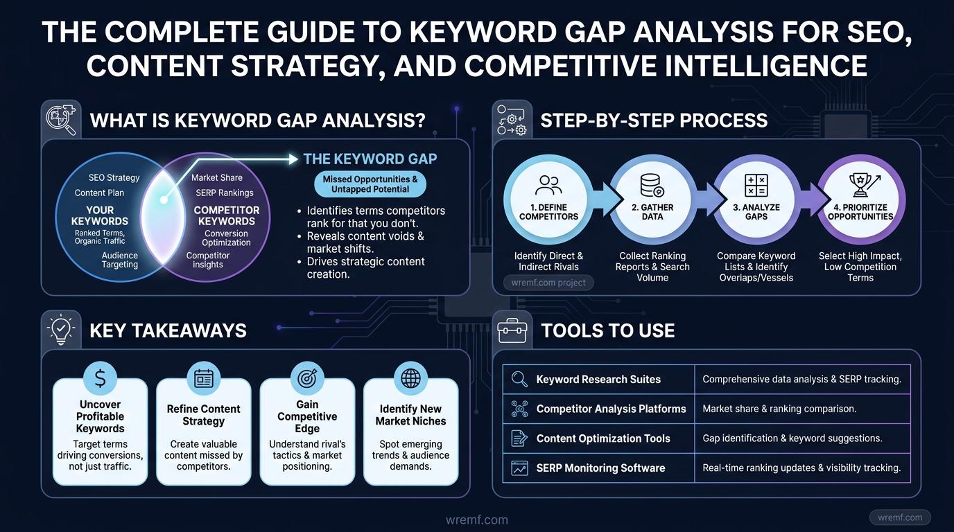 The Complete Guide to Keyword Gap Analysis for SEO, Content Strategy, and Competitive Intelligence