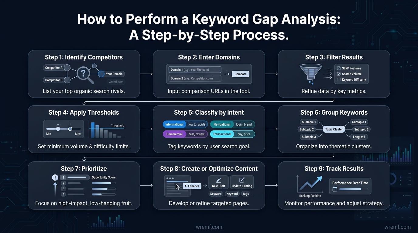 The Complete Guide to Keyword Gap Analysis for SEO, Content Strategy, and Competitive Intelligence